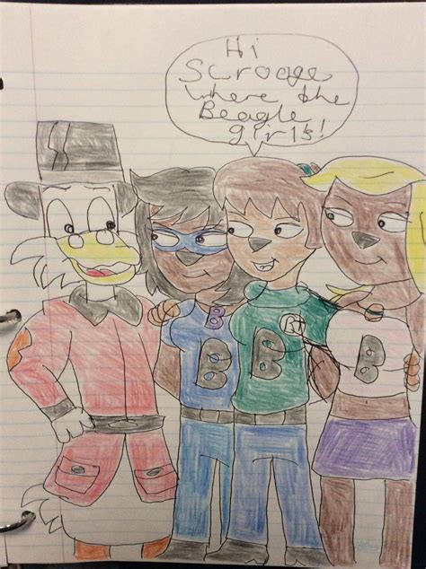 Ducktales Scrooge Meets The Beagle Girls By Aliciamartin851 On Deviantart
