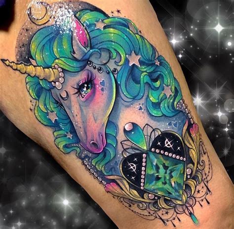 Pin By Kat Staxx On Unicorns Mermaids Rainbows And Holographicz Fantasy Tattoos Unicorn Tattoos