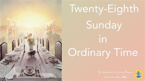 Th Sunday In Ordinary Time Youtube
