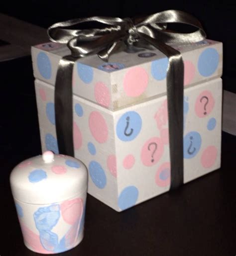 As a gender reveal gift is often given early in a pregnancy, these pregnancy milestone stickers are another one of our faves. Gender Reveal Gift Box | Gender reveal gifts, Gender ...