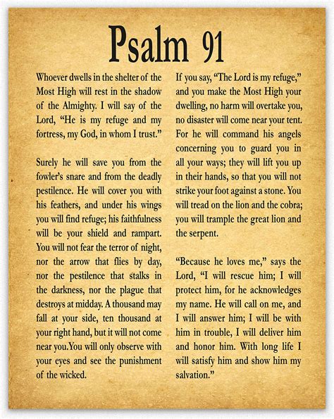 Psalm 91 Verse 1 To 10 Eadanminard