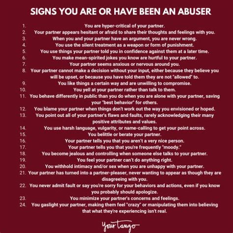 Am I Emotionally Abusive 24 Signs Youre An Abuser Dr Tarra Bates