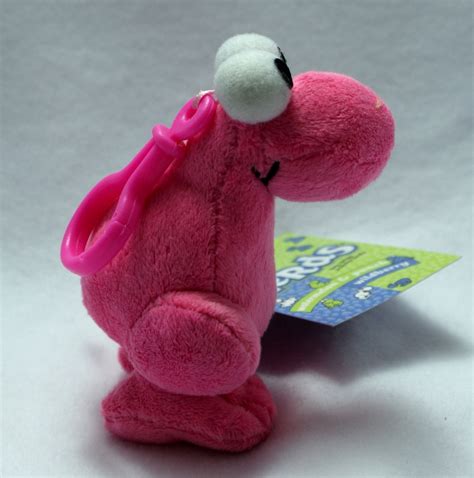 Pink Nerds Plush Key Chain Stuff Animal Willy Wonka Candy Pop Art Nerd