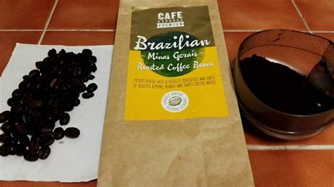 Enjoy one of our light, medium, dark, decaffeinated, or flavored brews of the day, brewed from only the top 1% of arabica beans in the world. Cafe Express Premium Brazilian Minas Gerais Roasted Coffee Beans Review - YouTube