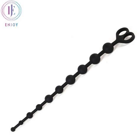 1 Piecelot Pink Black Red Fresh Pleasure Silicone Soft Anal Beads G Spot Stimulating Butt Plug