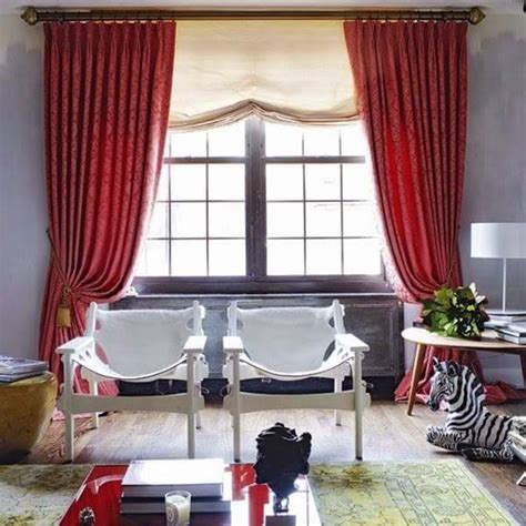 Eyelet trend terkini dan menggunakan kurang fabrik berbanding kebanyakan kepala langsir convensional. Idea Langsir Terkini & Moden Dengan Warna Merah - Langsir ...