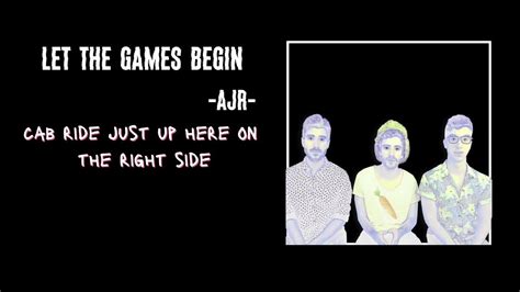 Ajr Let The Games Beginlyrics ️🎧 Youtube