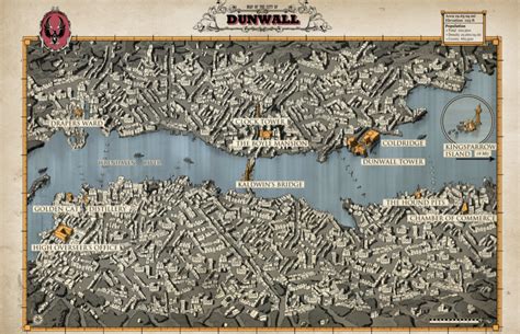 Detailed Map Of Dunwall From The Dunwall Archives Book Rdishonored