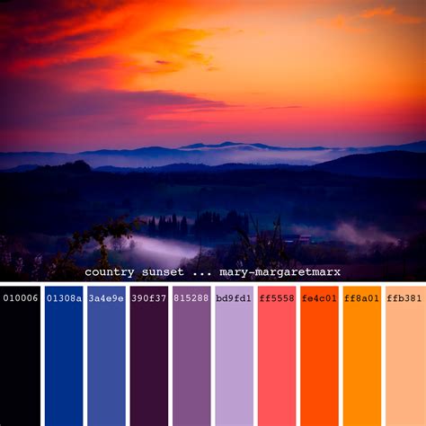 Country Sunset Mary Margaretmarx Color Colors Colour Colours