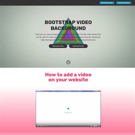 Creative And Beautiful Html5 Bootstrap Modal Video Backgrounds And