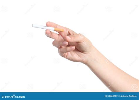 Woman Hand Holding A Cigarette Stock Photography Image 31463082