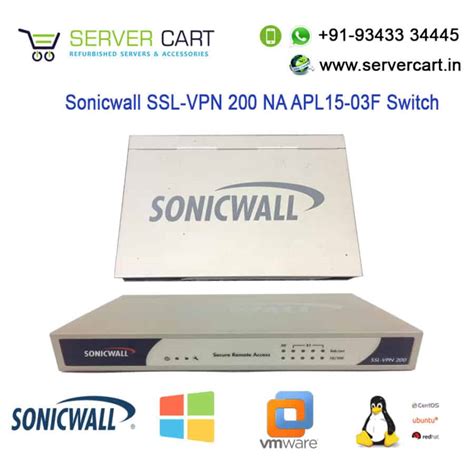 Sonicwall Ssl Vpn 200 Na Apl15 03f Switch Servercart