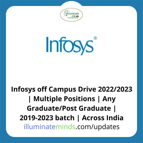 Infosys Off Campus Drive Multiple Positions Any Graduate