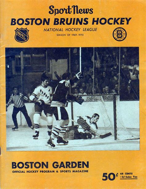 Nhl Program Boston Bruins 1969 70