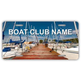 Boat Club Name With BG License Plate - Organizations License Plates - License Plates