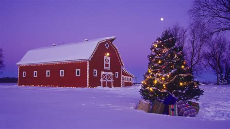 Canada Christmas Barn Wallpapers Hd Desktop And Mobile Backgrounds