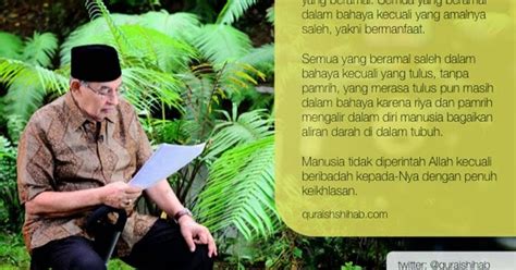Dari cinta sampai seks, dari nikah mut'ah sampai nikah sunnah, dari bias lama sampai bias baru. 30+ Kata Kata Motivasi Quraish Shihab