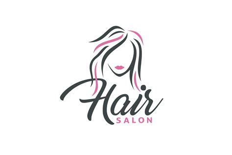 Illustration Hair For Salon Logo Branding And Logo Templates ~ Creative