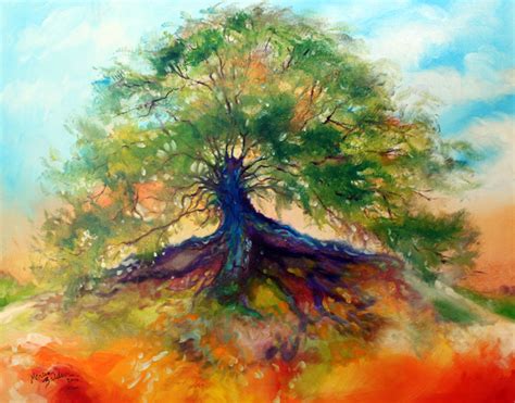 Daily Paintings ~ Fine Art Originals By Marcia Baldwin Old Oak Tree