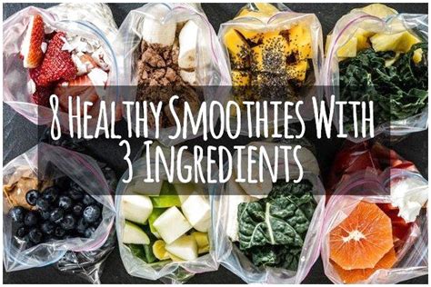 8 Healthy Smoothies Made With 3 Ingredients # ...