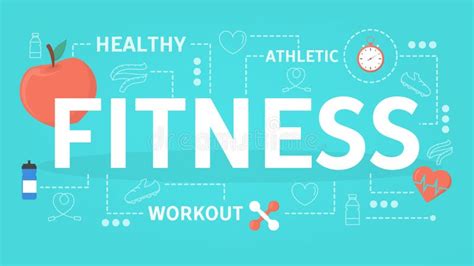 Fitness Concept Idea Of Workout In The Gym And Healthy Stock Vector
