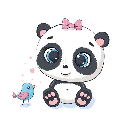 Cute Panda Png Eps Digital Download Baby Panda Bear Clipart Baby