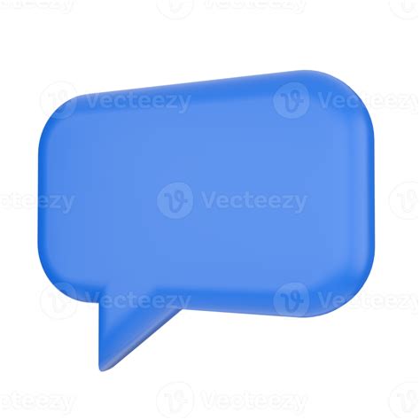 Free Speech Bubble 3d Rendering 21048155 Png With Transparent Background