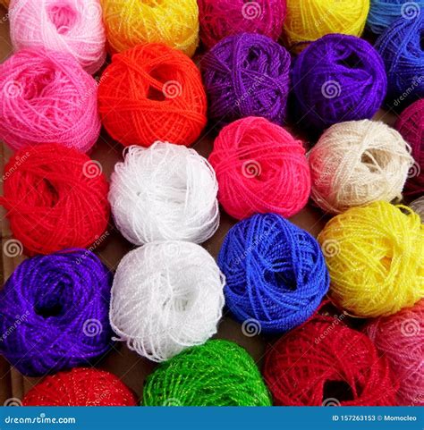 Colorful Wool Skeins Stock Image Image Of Yellow Mexico 157263153