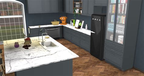 Sims 4 Ccs The Best S Series Kitchen Set By Minc78