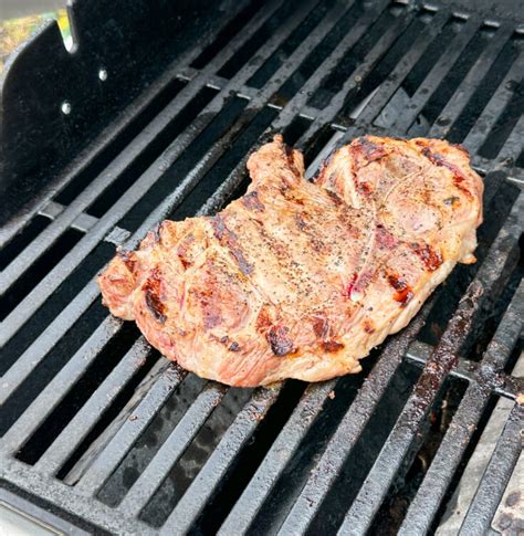Easy And Tender Grilled Pork Shoulder Steak Back To My Southern Roots