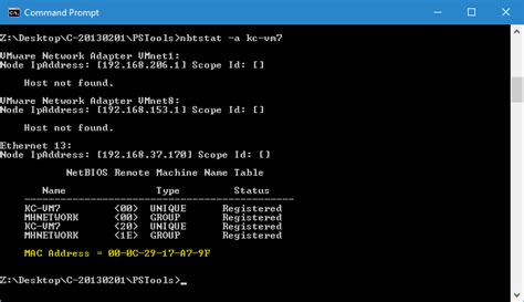 Your ip address should be different while the vpn is turned on. Windows Quick Tip: How To Get MAC Address From a Remote Computer - NEXTOFWINDOWS.COM