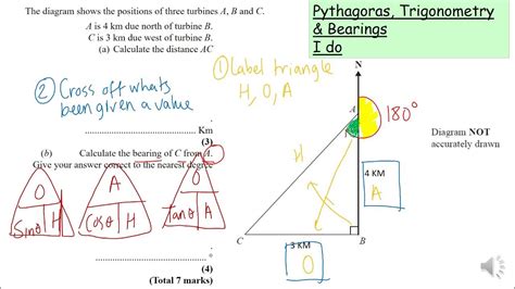 Homework 2 Pythagorastrigonometry And Bearings Youtube