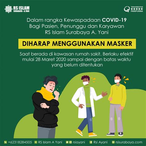 Covid 19 gambar bumi pakai masker kartun. Himbauan Menggunakan Masker - RS Islam Surabaya
