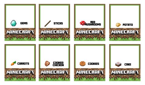 Maybe you would like to learn more about one of these? 9 Best Free Minecraft Printable Food Tents - printablee.com