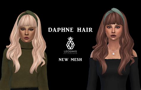 Leo 4 Sims Daphne Hair Sims 4 Hairs