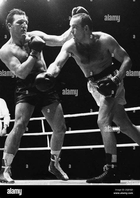 Brian London And Swedish World Heavyweight Boxing Champion Ingemar Johansson R Johansson S