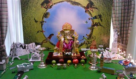 Ideas for ganpati decoration at home. Decoration Ideas at Home for Ganpati | Ganpati Decoration ...