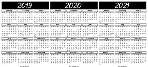 Download 2020-2021 Printable Calendar | Free Letter Templates