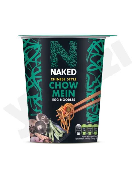 Naked Chinese Style Chow Mein Egg Noodles 78Gm