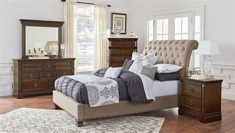 This can be a bed, a with a simplistic design, this bedroom set is perfect for that elegant look. Charleston Upholstered Bedroom Set Standard Furniture ...