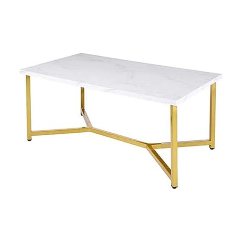Mid Century Modern Marble Gold Coffee Table Simplexdeals
