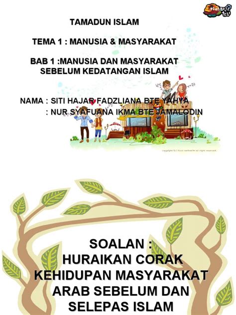 Namum agama_agama itu sudah banyak disusupi penyimpangan dari hal_hal yang demikianlah gambaran umum masyarakat arab jahiliyah yang penuh dengan penyimpangan baik pada kondisi sosial, ekonomi, akhlaq, politik. Masyarakat Arab Sebelum & Selepas Islam