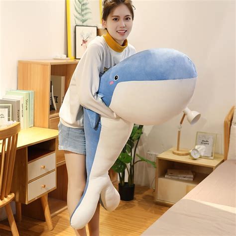 Giant Whale Stuffed Animal Whale Plush Cute Plushie Etsy