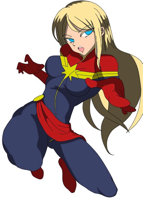Anime Style Captain Marvel By Blueskies55 On Deviantart