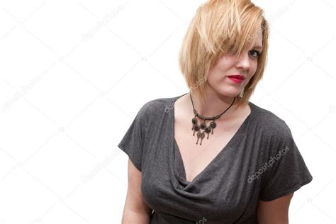 Sexy Redhead Woman Smoking Cigarette — Stock Photo