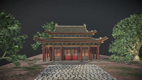 Ancient Chinese Building 3d Model By Xinyao Af6727e Sketchfab