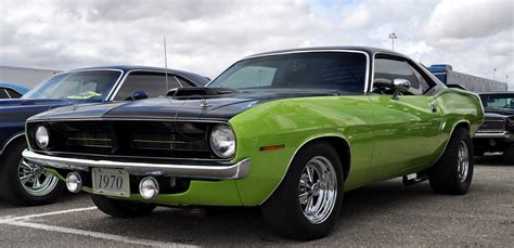 Just A Car Guy Barracuda And A Challenger Cragars And Keystone