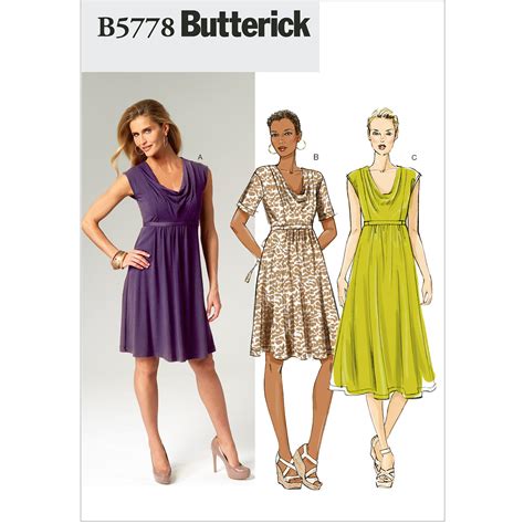Butterick Pattern Misses Dress B5 8 10 12 14 16