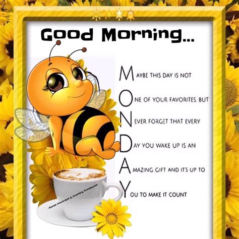 Good Morning Monday Bee Pictures Photos And Images For Facebook