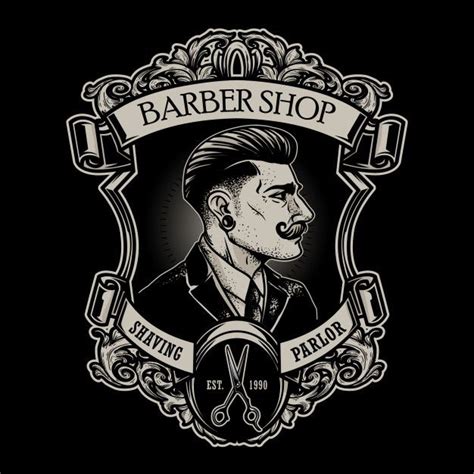 Emblema De Barbearia Vintage In 2020 Barbershop Design Barber Shop